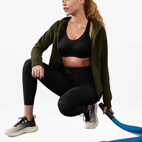 Athleta Glory Sports Bra size 34C Black - Picture 1 of 4